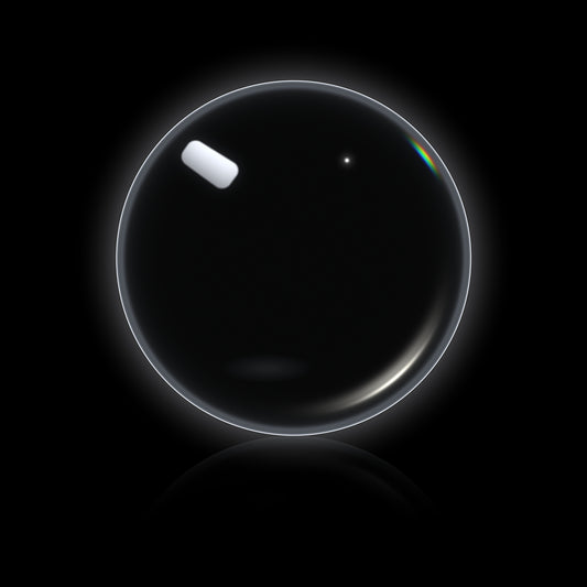 clear 80mm acrylic contact juggling ball for flow arts