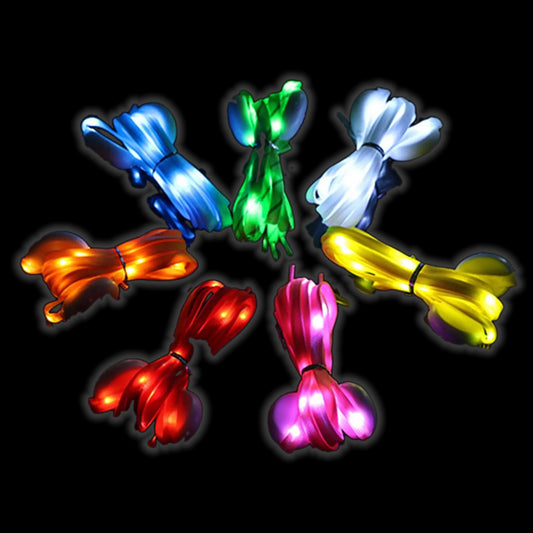 LED light-up shoelaces in seven colours