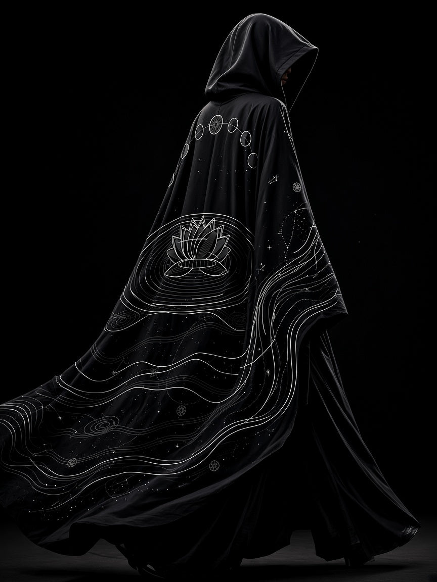 Serenity Cloak side view on model