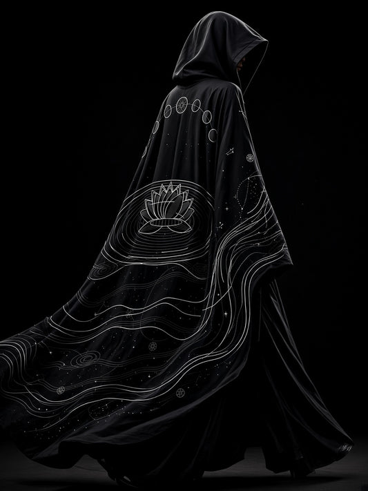 Serenity Cloak side view on model